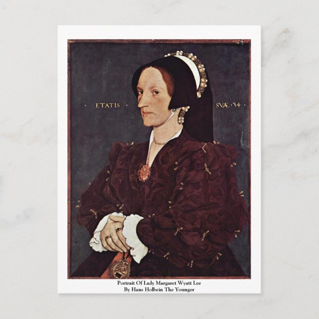 Portrait von Lady Margaret Wyatt Lee Postkarte (Vorderseite)