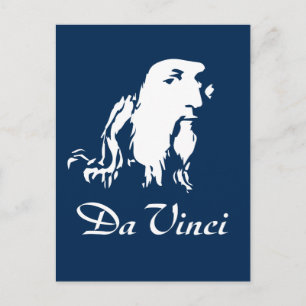 Portrait von Leonardo Da Vinci Postkarte