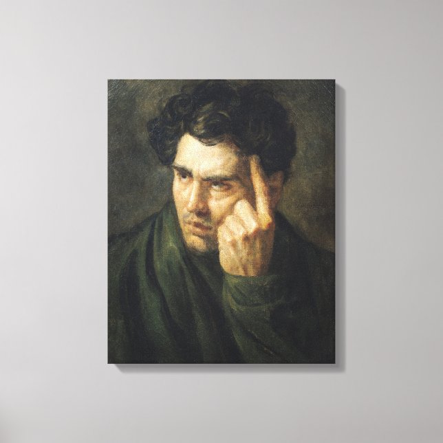 Portrait von Lord Byron Leinwanddruck (Vorderseite)
