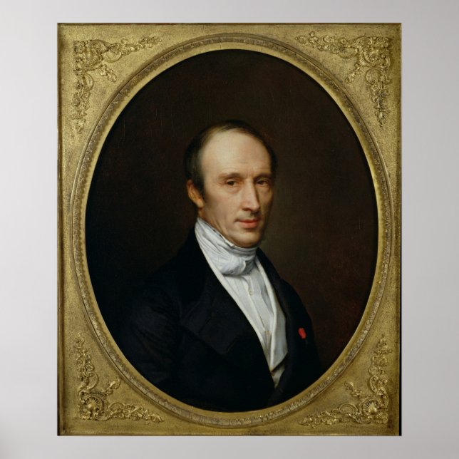 Portrait von Louis Cauchy Poster (Vorne)