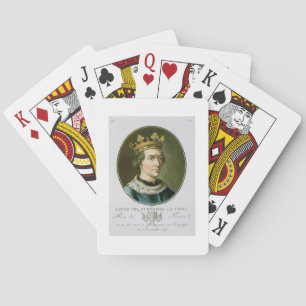 Portrait von Louis VIII, genannt "Le Lion", König Spielkarten