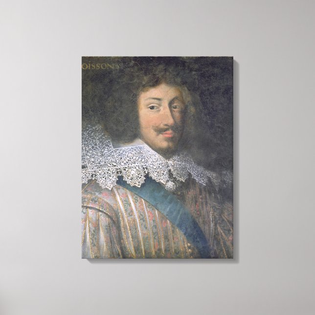Portrait von Louis von Bourbon Count Soissons Leinwanddruck (Vorderseite)