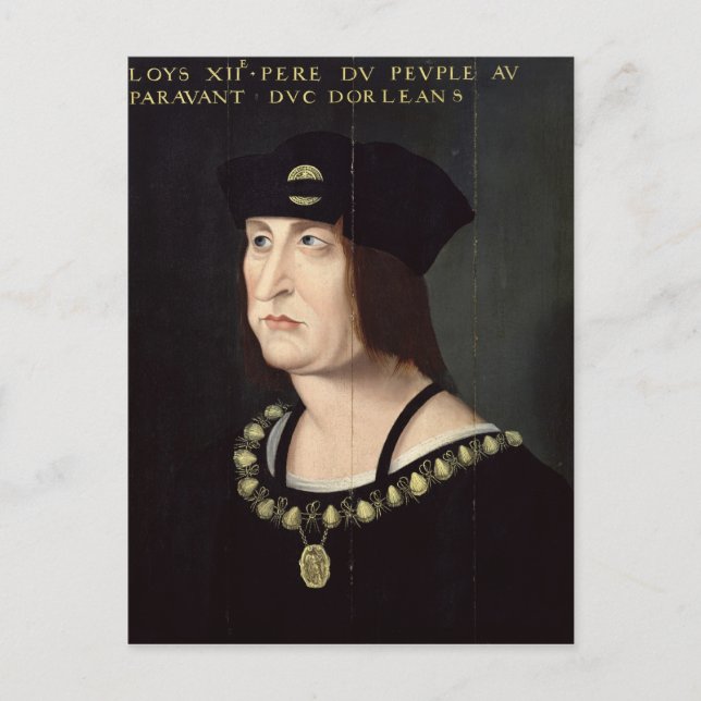 Portrait von Louis XII König von Frankreich Postkarte (Vorderseite)