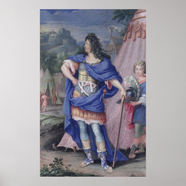Portrait von Louis XIV König von Frankreich Poster (Vorne)