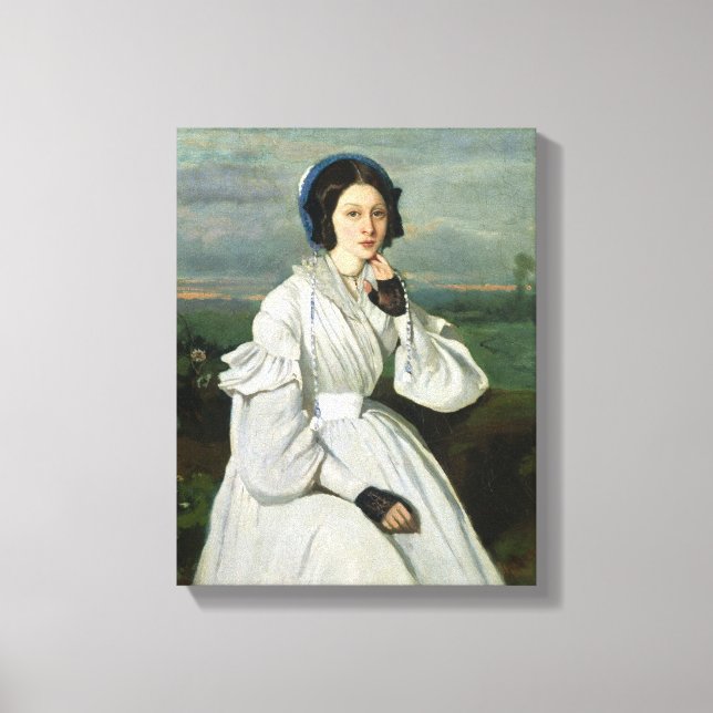 Portrait von Louise Claire Sennegon Leinwanddruck (Vorderseite)