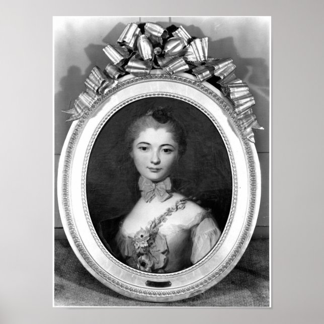 Portrait von Louise Honorine Crozat du Chatel Poster (Vorne)