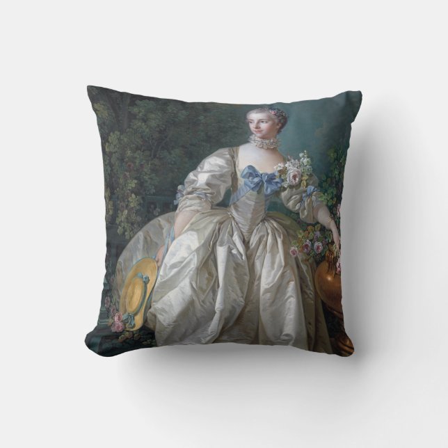 Portrait von Madame Bergeret, Boucher Kissen (Vorderseite)