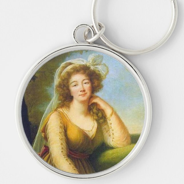Portrait von Madame du Barry Schlüsselanhänger (Vorne)