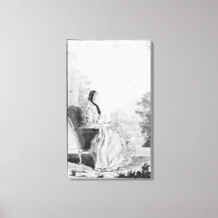 Portrait von Madame du Deffand, 1760 Leinwanddruck