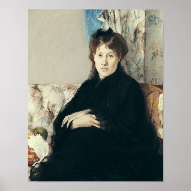 Portrait von Madame Edma Pontillon 1871 Poster (Vorne)