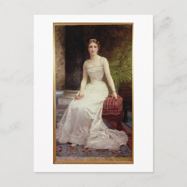 Portrait von Madame Olry-Roederer, 1900 (Öl auf Do Postkarte (Vorderseite)