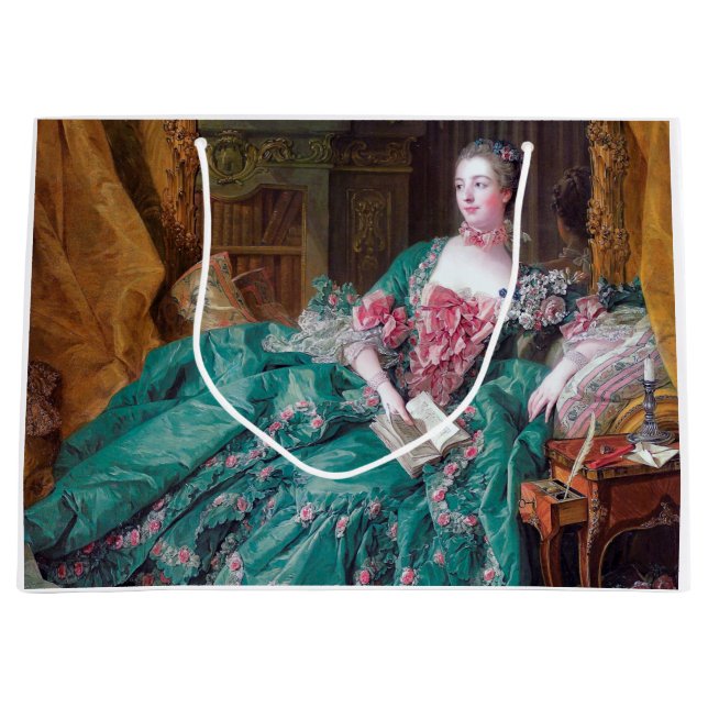 Portrait von Madame Pompadour, Boucher Große Geschenktüte (Vorderseite)