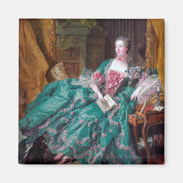 Portrait von Madame Pompadour, Boucher Magnet (Vorne)