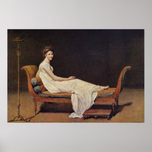 Portrait von Madame Recamier von Jacques-Louis Dav Poster