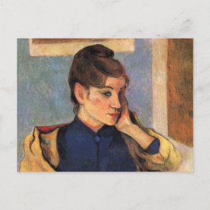 Portrait von Madeline Bernard - Paul Gauguin Postkarte