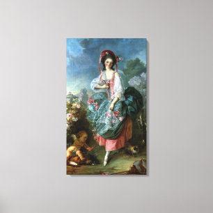 Portrait von Mademoiselle Guimard als Terpsichore, Leinwanddruck
