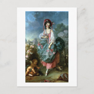 Portrait von Mademoiselle Guimard als Terpsichore, Postkarte