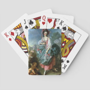 Portrait von Mademoiselle Guimard als Terpsichore, Spielkarten