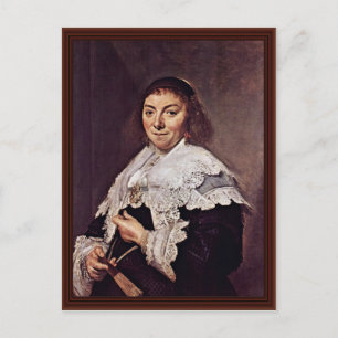 Portrait von Maria Pietersdr. Olycan By Hals Frans Postkarte