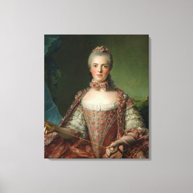 Portrait von Marie Adelaide 1756 Leinwanddruck (Vorderseite)