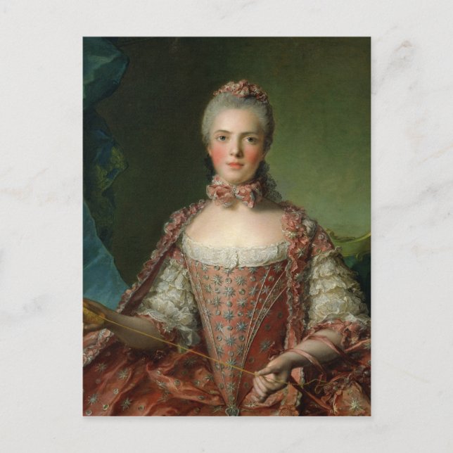 Portrait von Marie Adelaide 1756 Postkarte (Vorderseite)