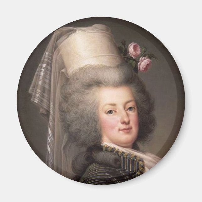 Portrait von Marie Antoinette, Königin von Frankre Magnet (Vorne)