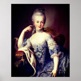 Portrait von Marie Antoinette - Martin van Meytens Poster
