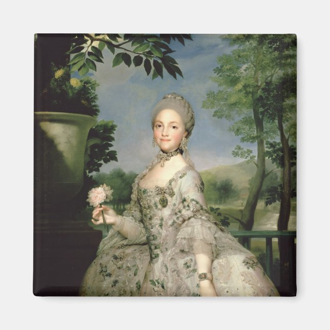 Portrait von Marie-Louise of Bourbon Magnet (Vorne)