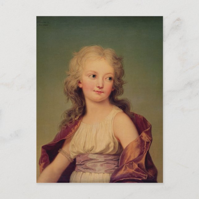 Portrait von Marie-Therese Charlotte, Frankreich Postkarte (Vorderseite)