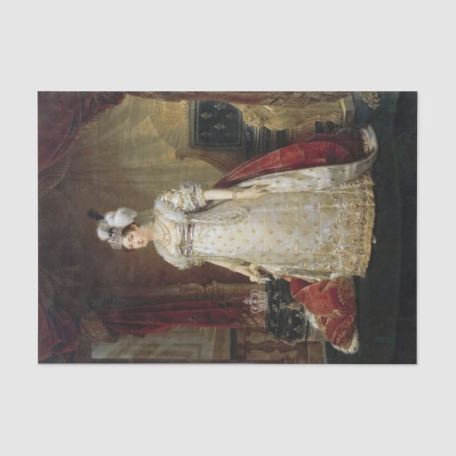 Portrait von Marie Therese Charlotte, Frankreich Seidenpapier (Vorderseite)