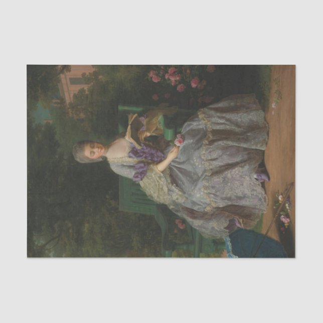 Portrait von Marie Therese of Savoy von Charpentie Seidenpapier (Vorderseite)