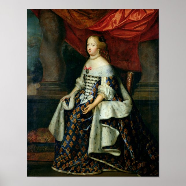 Portrait von Marie-Therese (Österreich) Poster (Vorne)