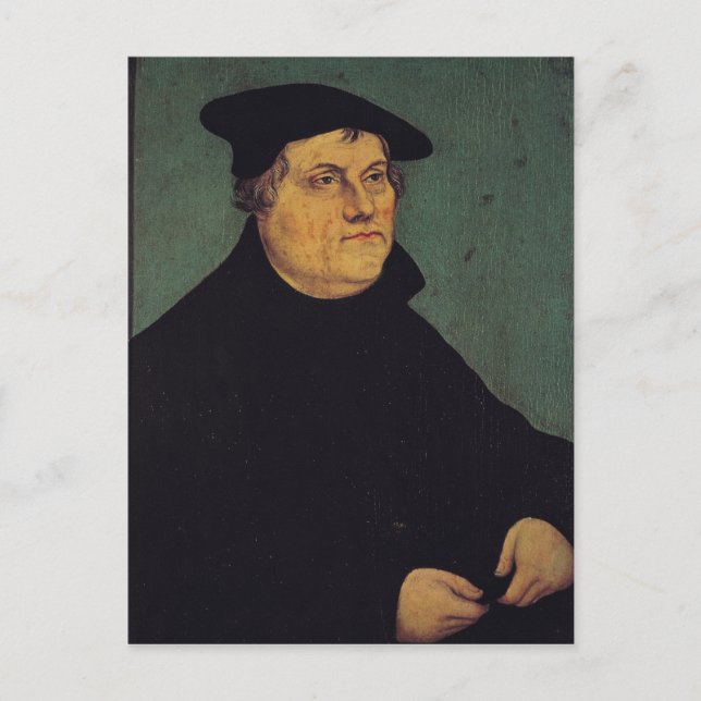 Portrait von Martin Luther 1543 Postkarte (Vorderseite)