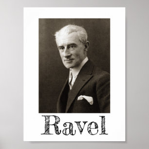 Portrait von Maurice Ravel (c. 1925) Poster