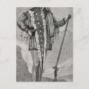 Portrait von Meriwether Lewis graviert Postkarte