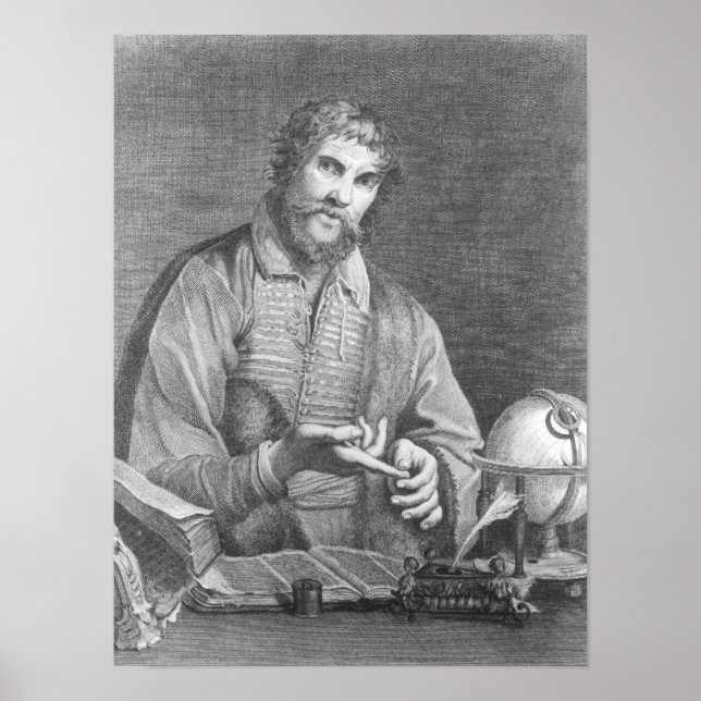 Portrait von Michel de Nostradame Poster (Vorne)