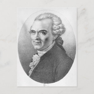 Portrait von Michel-Jean Sedaine Postkarte