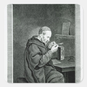 Portrait von Michel Nostradamus Quadratischer Aufkleber