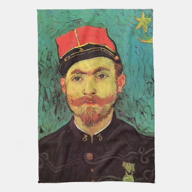 Portrait von Milliet, The Lover von Vincent van Go Geschirrtuch (Vertikal)