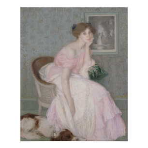 Portrait von Miss Ella Carmichael von Aman-Jean Poster