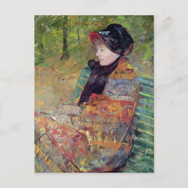 Portrait von Mlle C. Lydia Cassatt, 1880 Postkarte (Vorderseite)