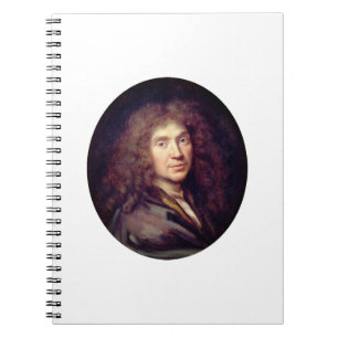 Portrait von Molière von Pierre Mignard (c. 1658) Notizblock