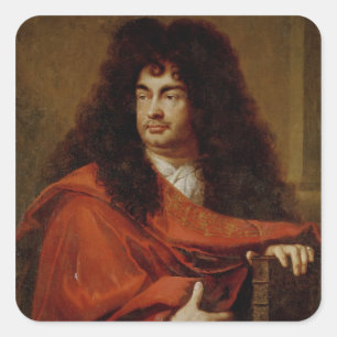 Portrait von Montfleury Quadratischer Aufkleber