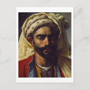 Portrait von Mustapha Postkarte
