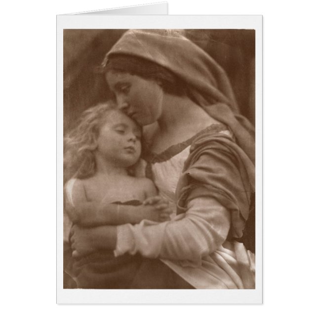 Portrait von Mutter und Kind (sepia Foto) (Vorne)