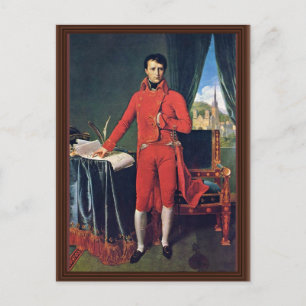 Portrait von Napoleon Bonaparte als erster Konsul, Postkarte