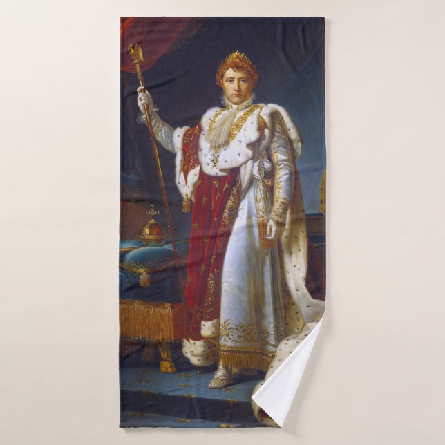 Portrait von Napoleon Bonaparte, Francois Gérard Badehandtuch (Badehandtuch)
