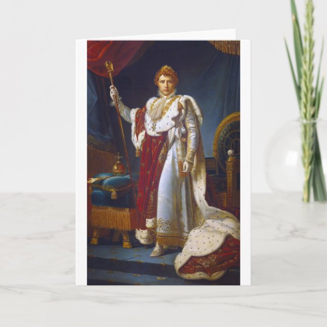 Portrait von Napoleon Bonaparte, Francois Gérard Karte (Vorderseite)