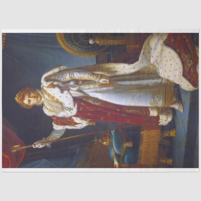 Portrait von Napoleon Bonaparte, Francois Gérard Seidenpapier (Vorderseite)