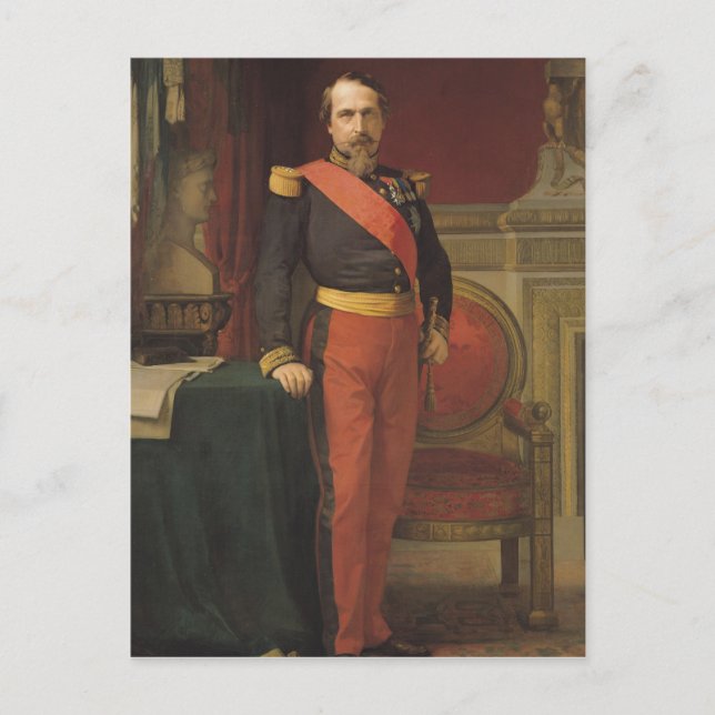 Portrait von Napoleon III 1862 Postkarte (Vorderseite)